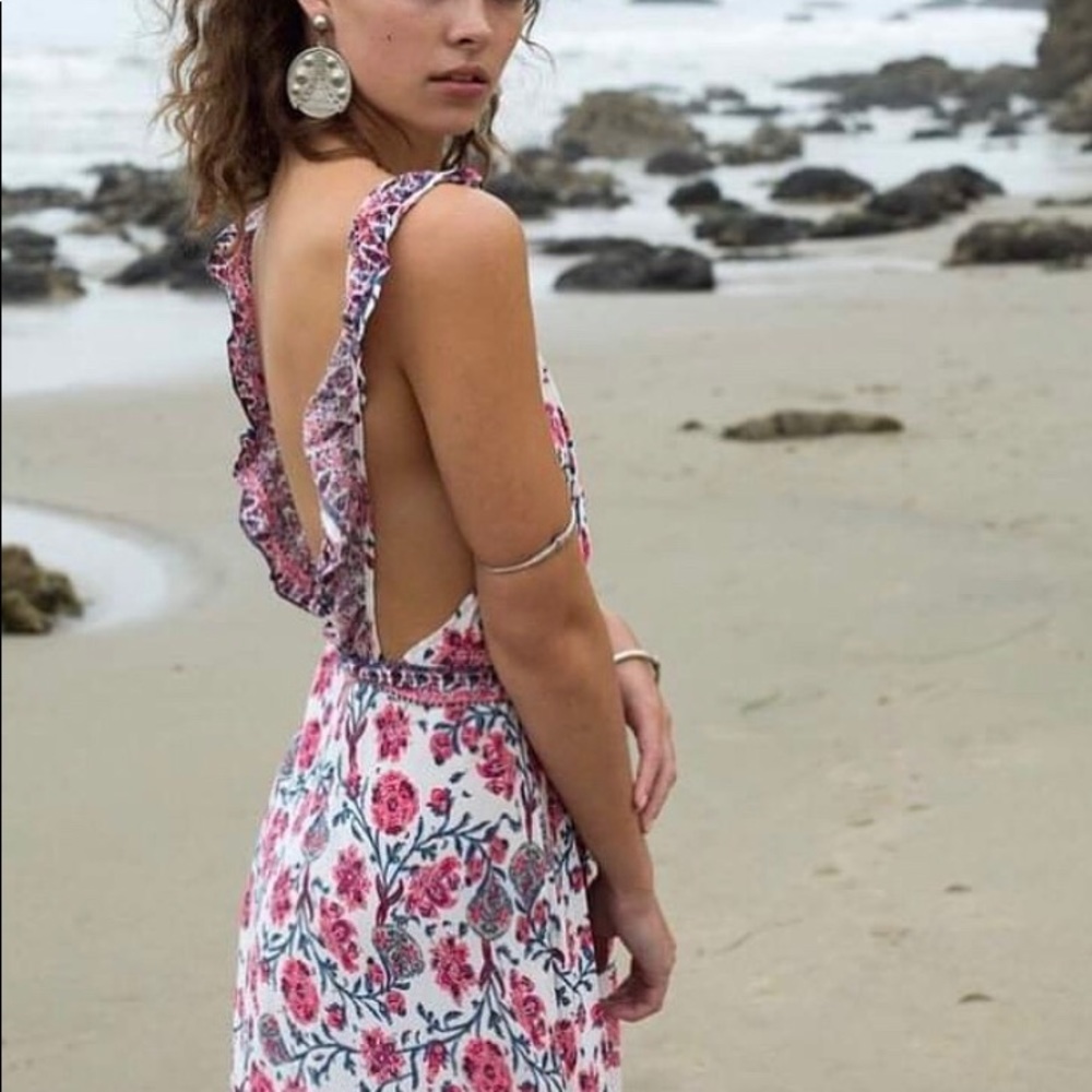 Floral spring maxi dress